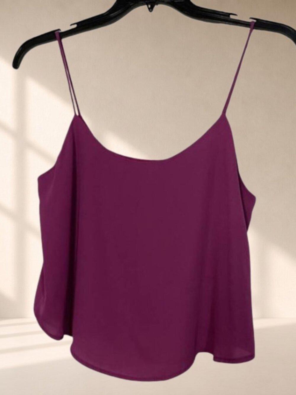 NWT Arden B Magenta Gold Chain Draped Back Cami Top Y2K Glam Medium - Picture 2 of 9